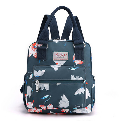 Μόδα Floral Pattern Γυναικείο μικρό σακίδιο πλάτης Υψηλής ποιότητας αδιάβροχο ύφασμα Shopping Backpack Pretty Style Girls Daypack SAC