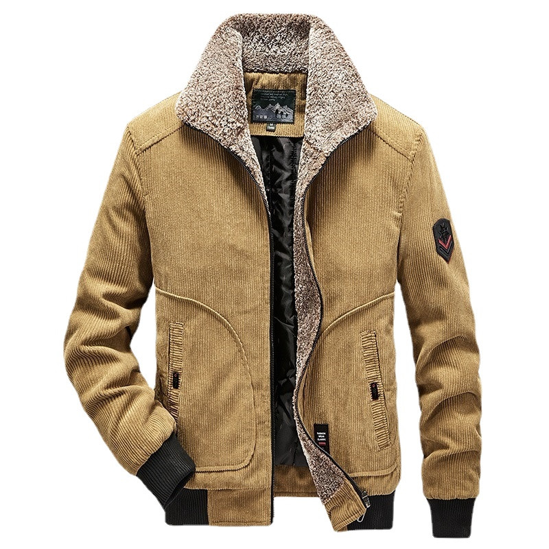 Ανδρικά κοτλέ χειμωνιάτικα παλτό πουπουλένια μπουφάν Fleece Casual Jaquetas Νέα μόδα Ανδρικά πιο χοντρά πάρκα Κοντά μπουφάν Winer Μέγεθος 6XL