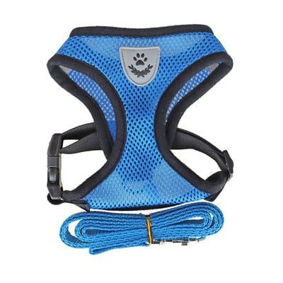 Állítható macskaheveder mellény fényvisszaverő puha hám mellény sétáló póráz kiskutya kisállat bolthoz Tudo Para Caes kutyapóráz