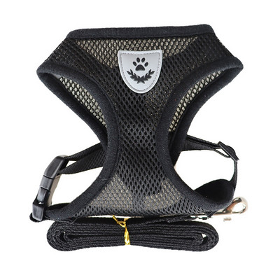 Állítható macskaheveder mellény fényvisszaverő puha hám mellény sétáló póráz kiskutya kisállat bolthoz Tudo Para Caes kutyapóráz