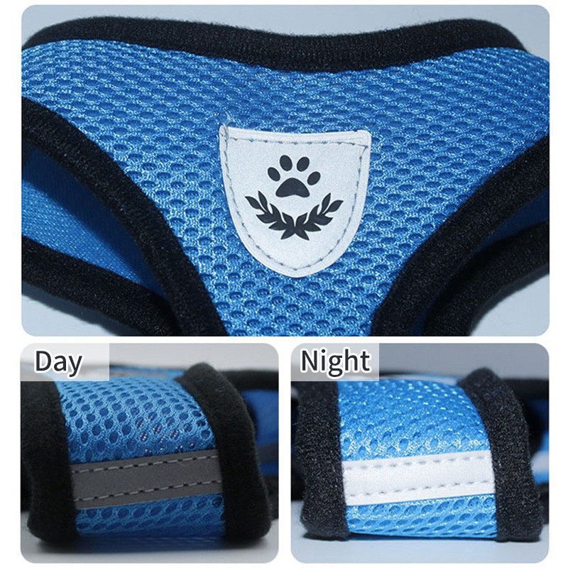 Állítható macskaheveder mellény fényvisszaverő puha hám mellény sétáló póráz kiskutya kisállat bolthoz Tudo Para Caes kutyapóráz