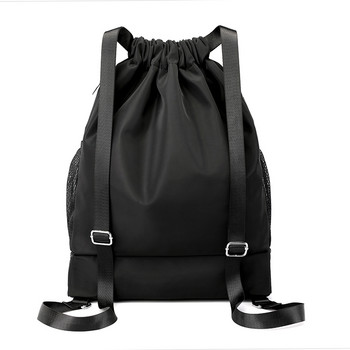 Висококачествена найлонова унисекс раница Модна мокра и суха раница с шнурове Голям капацитет Мъжка/женска баскетболна спортна чанта