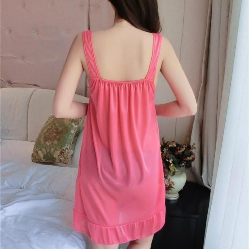 Kompleti ženskih ogrtača od 2 komada Jednobojna ledeno-svilena trendi ležerna kućna popularna 3XL široka spavaćica Seksi tanki ženski ogrtač za kupanje Chic