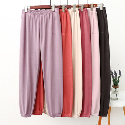 Pantalones De Mujer Thicken Velvet Πιτζάμες Παντελόνι Γυναικείο Ζεστό Casual House Παντελόνι κλειστά πόδια Πυτζάμες Παντελόνι