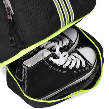 Модна дамска чанта с шнур Висококачествена лека найлонова сгъваема раница Голям капацитет Женска спортна чанта Раница за пазаруване