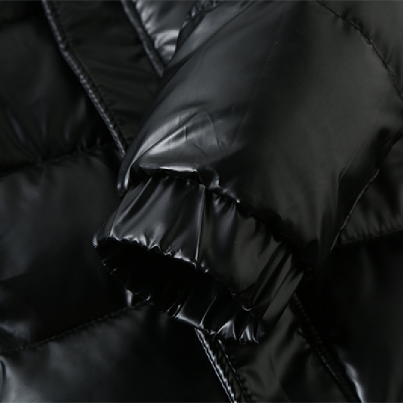 Moda bărbați de iarnă, argintiu strălucitor, negru, hanorace calde, jachetă cu puf, haină parka, ocazional, largi, îmbrăcăminte pentru tineret, îmbrăcăminte pentru bărbați, îmbrăcăminte de stradă