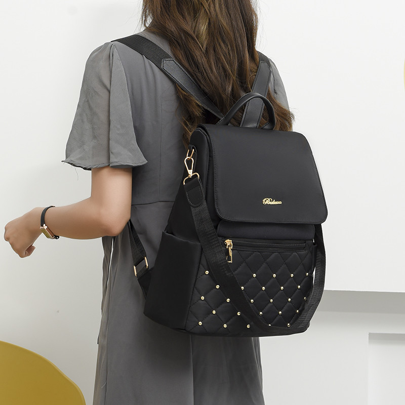 Μόδα αντικλεπτική γυναικεία τσάντα πλάτης ταξιδίου όμορφου στυλ για κορίτσια Σχολική τσάντα πλάτης Υψηλής ποιότητας Μαλακό ύφασμα Revit Σακίδιο πλάτης