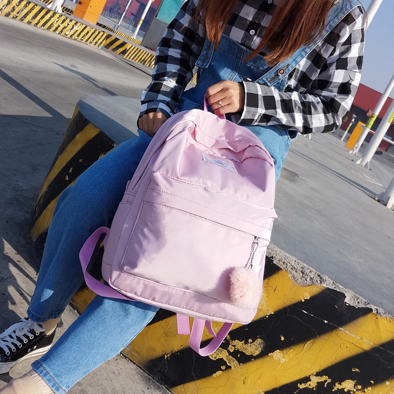 Rucsac de modă pentru femei, stil drăguț pentru fete, rucsac de școală pentru femei, rucsac de călătorie din nailon impermeabil, geantă de școală, mochila ghiozdan SAC