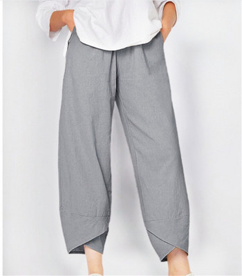 Fashion New Pantalones De Mujer M-5XL Plus Size Sleepwear Γυναικεία Φαρδιά βαμβακερά λινά πιτζάμες Παντελόνι Άνοιξη Φθινόπωρο για το σπίτι Φόρεμα για το σπίτι