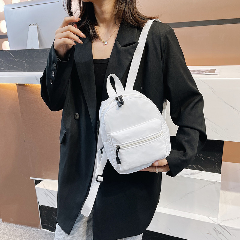 Casual Nylon Γυναικεία Μίνι Σακίδιο πλάτης Μόδα μονόχρωμο Preppy Style Μαθητικές Σχολικές Τσάντες Γυναικείες Μικρές Σακίδια Ταξιδιού Σακίδιο πλάτης