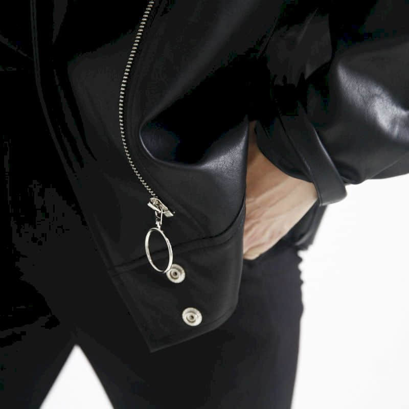 Motociklistička kožna muška ženska korejska labava prevelika jakna mladenačka kratka jakna za par ulična moda cool odjeća hiphop odjeća