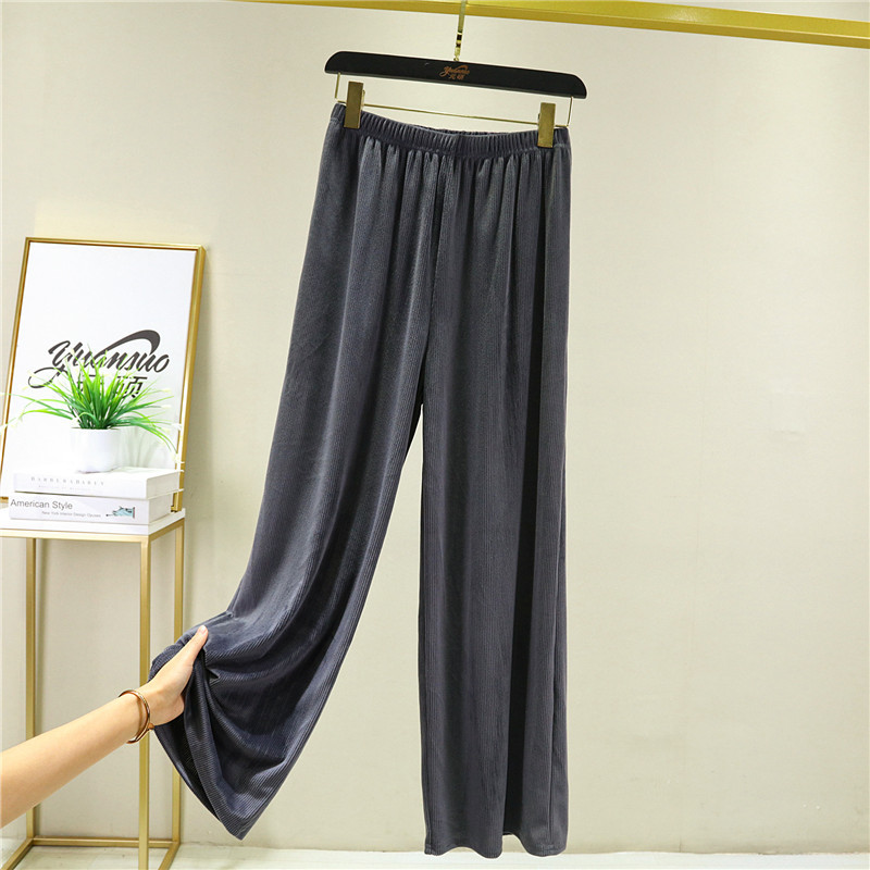 Pantaloni de pijama casual din catifea pentru femei Pantaloni noi de toamnă iarnă Pantaloni largi de acasă Pantaloni drepți