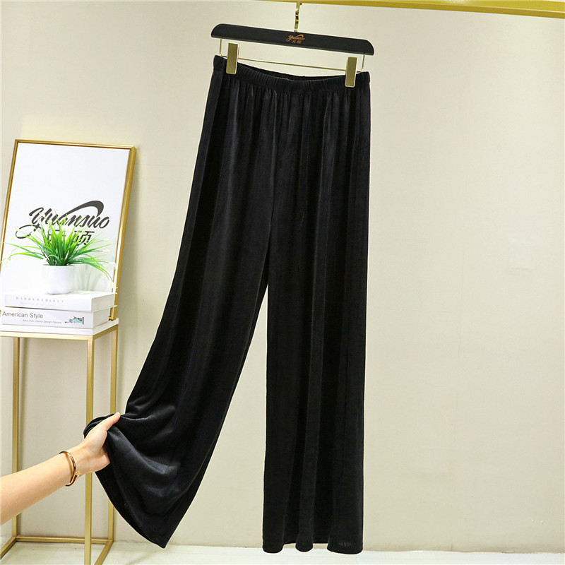 Pantaloni de pijama casual din catifea pentru femei Pantaloni noi de toamnă iarnă Pantaloni largi de acasă Pantaloni drepți