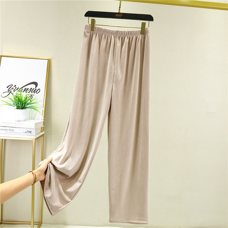 Pantaloni de pijama casual din catifea pentru femei Pantaloni noi de toamnă iarnă Pantaloni largi de acasă Pantaloni drepți