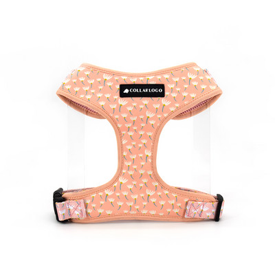 Ρυθμιζόμενο κολάρο για σκύλους κατοικίδιων ζώων Ανθεκτικό μαλακό χαριτωμένο δημιουργικό έγχρωμο σχέδιο πικραλίδα Λουρί λουρί από νεοπρένιο με δοσομετρική τσάντα κακών