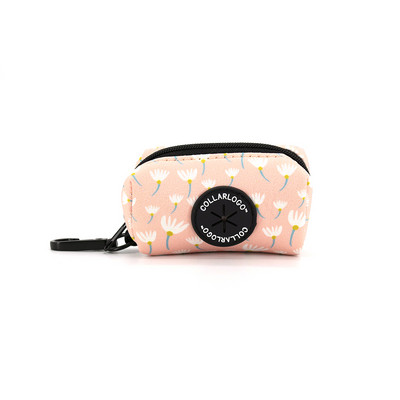 Ρυθμιζόμενο κολάρο για σκύλους κατοικίδιων ζώων Ανθεκτικό μαλακό χαριτωμένο δημιουργικό έγχρωμο σχέδιο πικραλίδα Λουρί λουρί από νεοπρένιο με δοσομετρική τσάντα κακών