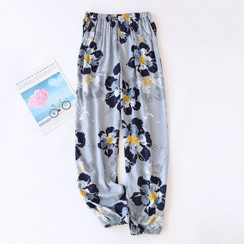 Fdfklak Casual Pantalones De Mujer Printing Loose Sleepwear Παντελόνι Γυναικείο Βαμβακερό Rayon Φορέστε Πιτζάμες Παντελόνι Γυναικείο Παντελόνι