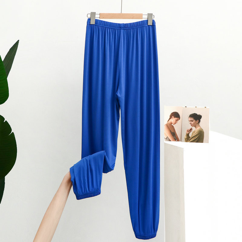 Pantaloni de pijama de damă cu talie înaltă, modal, de dimensiuni mari, pantaloni pentru femei, primăvară, toamnă