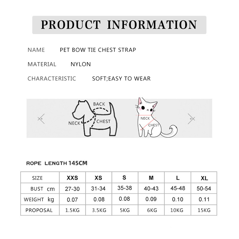 Set pojaseva za pse i povodca Prozračna traka za prsa Oprsnica za kućne ljubimce za male pse Mačke sa zvonom Ogrlica za štene Prsluk Dodaci za pse