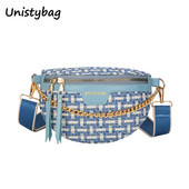 Unistybag Τσάντα στήθους Τσάντες σχεδιαστών Πολυτελή πλεκτά πακέτα μέσης για γυναίκες Γυναικεία τσάντα χιαστί Fashion Weaving Fanny Packs