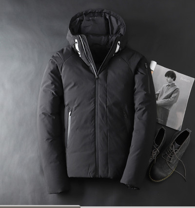 Reducere fierbinte jachete de puf rezistente la vânt pentru bărbați îmbrăcăminte exterioară de iarnă cu glugă caldă de înaltă calitate, elegante, casual, alb, jachetă căptușită pentru bărbați