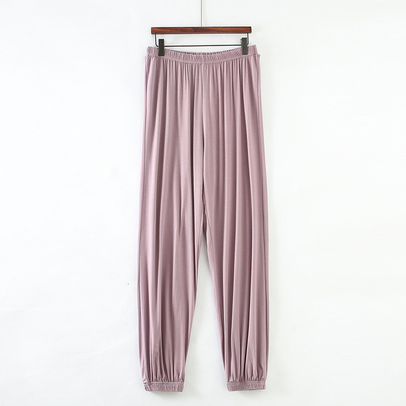 Pantaloni de dormit pentru femei, primăvară, vară, pantaloni noi, modal, confortabili, cu talie înaltă, elastici, subțiri, acasă, pantaloni harem