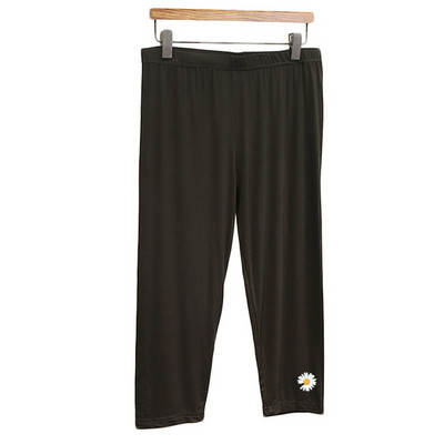 XL-7XL vasaras sieviešu lielizmēra pidžamas biksītes ar apdruku elastīgas zeķubikses legingi Capris bikses plānas dāmu guļamveļa Pantalones