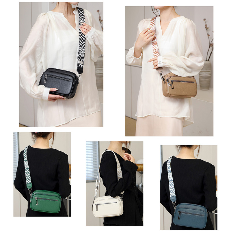 Γυναικεία τσάντα ώμου Casual δερμάτινη τσάντα με λαβή συμπαγής τσάντα χιαστί ρυθμιζόμενα λουριά ώμου Πορτοφόλι με τσάντα τσάντα τσάντα συμπλέκτη