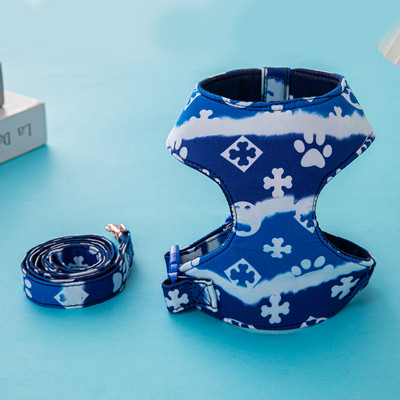 Hot Selling προμήθειες κατοικίδιων ζώων Σετ λουριών και λουριών για σκύλους για υπαίθριο χώρο για περπάτημα αξεσουάρ από βαμβακερό σκύλο Corgi Schnauzer
