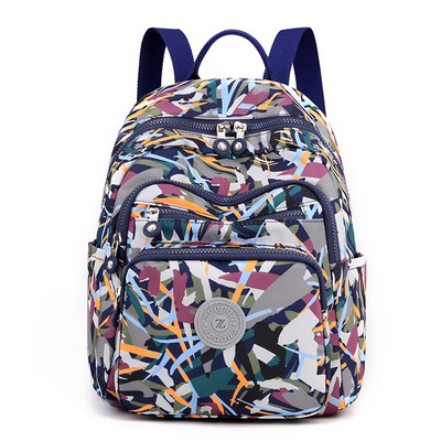 Νέα νάιλον γυναικεία τσάντα πλάτης Casual σχολικές τσάντες για έφηβη Μεγάλη χωρητικότητα Πολυλειτουργικό σακίδιο πλάτης Σχολική τσάντα ώμου