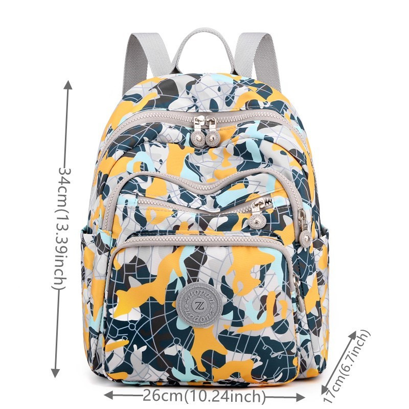 Νέα νάιλον γυναικεία τσάντα πλάτης Casual σχολικές τσάντες για έφηβη Μεγάλη χωρητικότητα Πολυλειτουργικό σακίδιο πλάτης Σχολική τσάντα ώμου