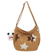 Γυναικεία τσάντα ώμου αστέρι με κρεμαστό επάνω μέρος Τσάντα μεγάλης χωρητικότητας casual τσάντα Αισθητική σχολική τσάντα