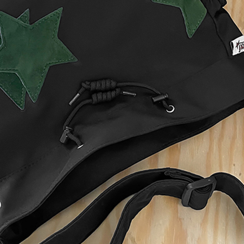 Γυναικεία τσάντα ώμου αστέρι με κρεμαστό επάνω μέρος Τσάντα μεγάλης χωρητικότητας casual τσάντα Αισθητική σχολική τσάντα