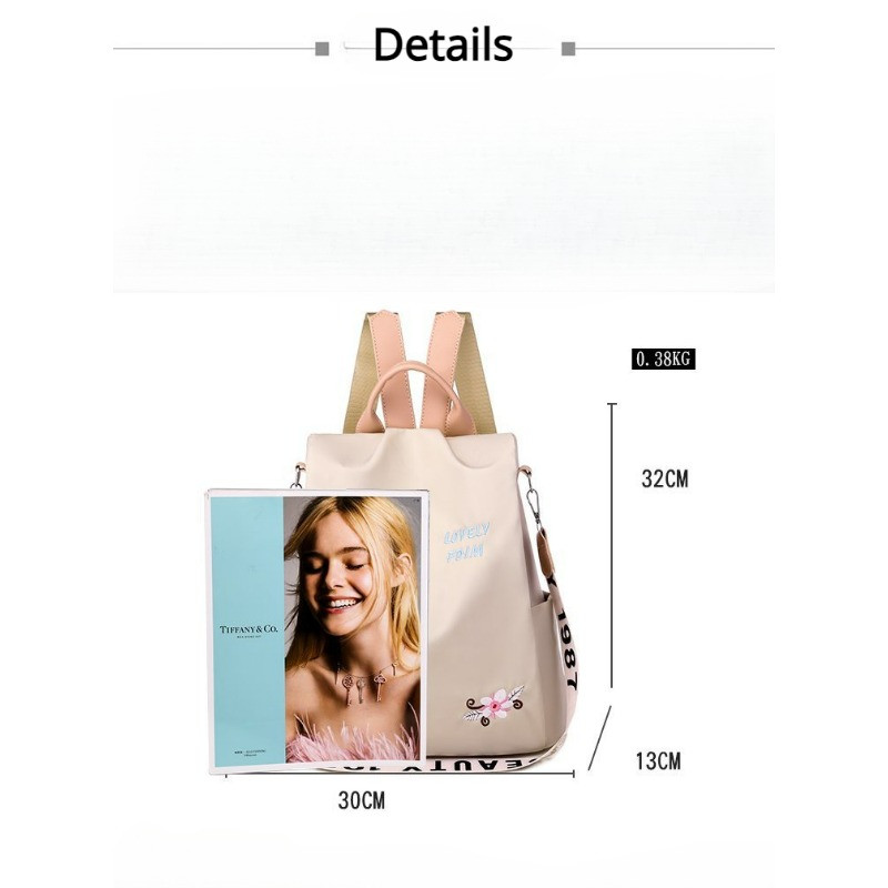 Vodootporni Oxford ženski ruksak Modna ležerna torba za vezenje Dizajnerska ženska putna torba velikog kapaciteta Shopping Knaps