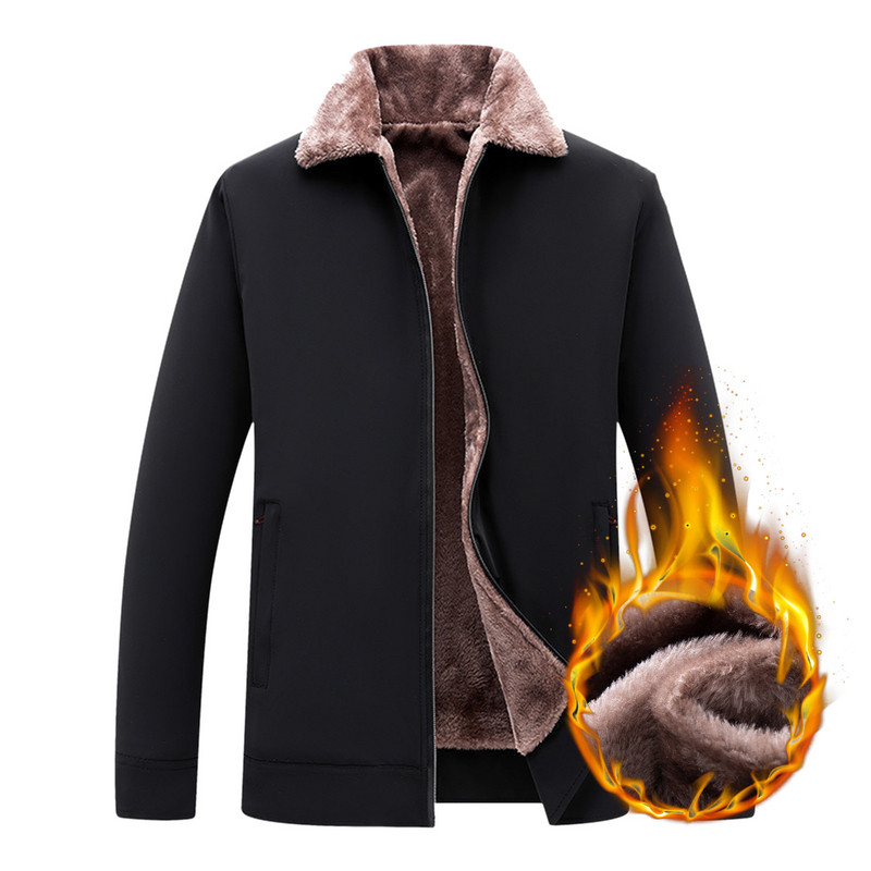 Îmbrăcăminte pentru bărbați Paltoane stilate pentru bărbați Jachetă H cu fantă solidă, iarnă, cu buzunar, mânecă cu fermoar, cu guler lung.