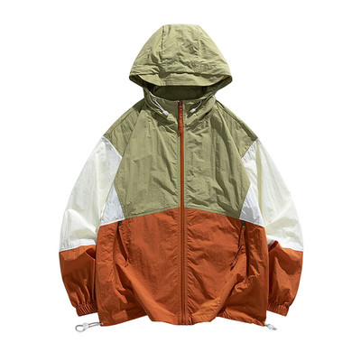Ανδρικά Ρούχα Βροχή Καλοκαιρινό Αδιάβροχο Ανδρικό Μπουφάν Αντιανεμικό Ανδρικό Αντηλιακό Αθλητικά Φθινοπωρινά Μπουφάν εξωτερικού χώρου Αναπνεύσιμο παλτό