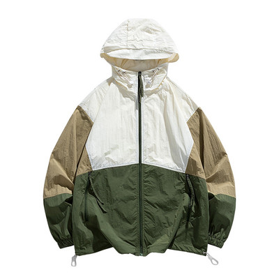 Ανδρικά Ρούχα Βροχή Καλοκαιρινό Αδιάβροχο Ανδρικό Μπουφάν Αντιανεμικό Ανδρικό Αντηλιακό Αθλητικά Φθινοπωρινά Μπουφάν εξωτερικού χώρου Αναπνεύσιμο παλτό