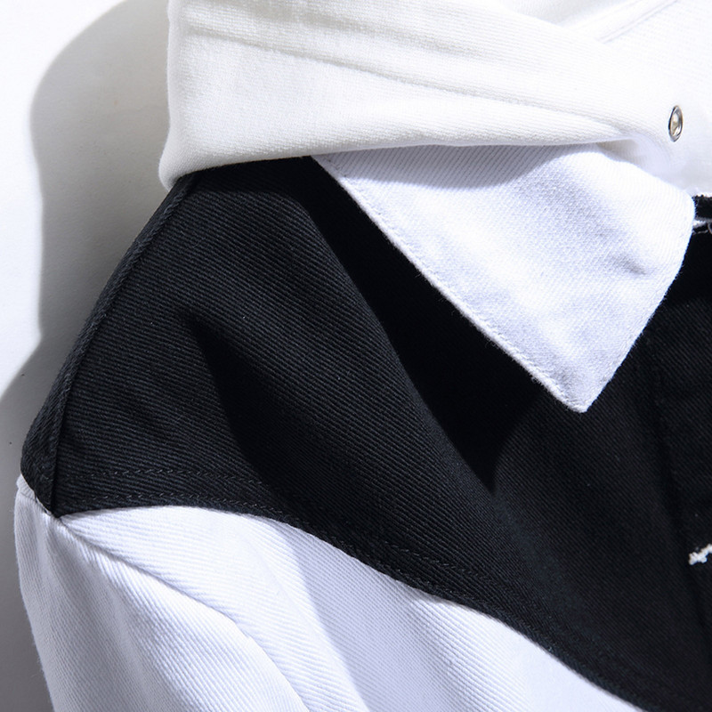 Χειμερινά μπουφάν για άντρες Μεγάλο ψηλό πέτο νεανικό τζιν Extra ανδρικό μπουφάν