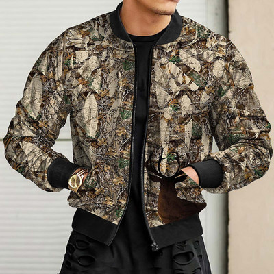 Kaputi Zimski Muški Veličina 3xl Slobodno vrijeme Zima Jesen Muški Sportski Kamuflažni Zatvarač Ulični Lovački Ovratnik Radni Tkani Muški Zimski
