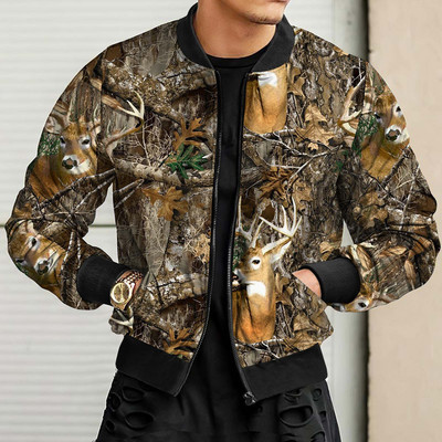 Kaputi Zimski Muški Veličina 3xl Slobodno vrijeme Zima Jesen Muški Sportski Kamuflažni Zatvarač Ulični Lovački Ovratnik Radni Tkani Muški Zimski