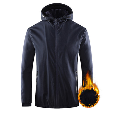 Ανδρικά ρούχα Ανδρικά πουλόβερ Μασίφ μπουφάν Χειμερινό μακρύ H Εξωτερική κουκούλα με μανίκι φερμουάρ Fly Rain Ανδρικό παλτό καλοκαιρινό μπουφάν