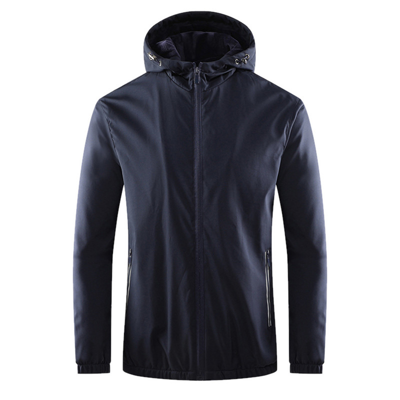 Ανδρικά ρούχα Ανδρικά πουλόβερ Μασίφ μπουφάν Χειμερινό μακρύ H Εξωτερική κουκούλα με μανίκι φερμουάρ Fly Rain Ανδρικό παλτό καλοκαιρινό μπουφάν