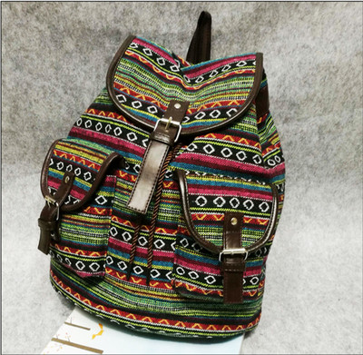 Rucsac tipărit pentru femei Genți de școală din pânză pentru adolescenți Geantă mare de umăr Rucsac de călătorie de weekend Bolsas Mochilas Femininas