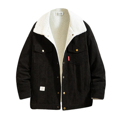 Ανδρικό φθινοπωρινό μπουφάν Fleece Ανδρικό τζάκετ Μασίφ Χειμερινό Μεγάλο Χαλαρό Παλτό Παλτό Μπουφάν τσέπης Χρώμα Quick Long For Men