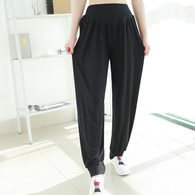 Pantaloni de yoga Fdfklak, lantern modal, haine de acasă, pijamale, pantaloni, pantaloni de flori de morcovi, primăvară, toamnă, lenjerie de dormit, pantaloni pentru femei