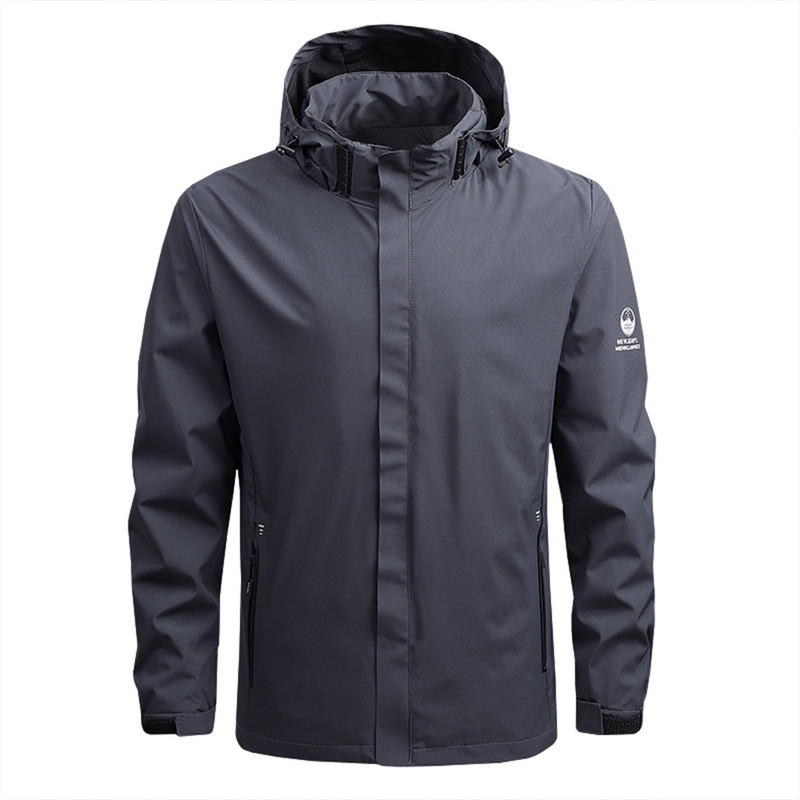 Iarnă exterior pentru bărbați haine de toamnă haine simple sport baseball solid cu fermoar de buzunar glugă bărbați jachete