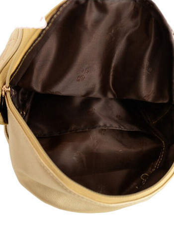 Σχολική τσάντα ώμου από συνθετικό δέρμα κουκουβάγιας