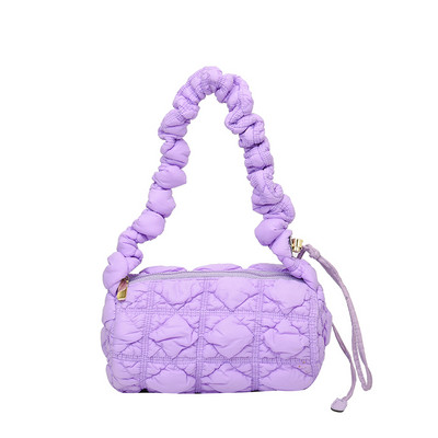 Τσάντα ρυτίδων για γυναίκες Τσάντες ώμου Cloud Τσάντες χιαστί με επένδυση Πλισέ τσάντες χιαστί καπιτονέ Τσάντες χειρός Κυλινδρικές τσάντες μασχάλης 2023 주름가방