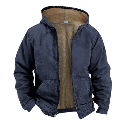 Ziemas jakas vīriešiem Krāsa Vienkāršs Apģērbs Vīriešu Samts Vasaras Mētelis Jaka Bieza Rudens Solīda Ziemas jaka Vīriešu Ikdienišķs