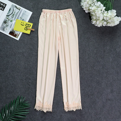 Fdfklak Άνοιξη Καλοκαίρι Νέο Μεταξωτό Παντελόνι Γυναικείο Παντελόνι Πυτζάμες Ρούχα ύπνου M-XXL Plus Size Bottoms Νυχτερινά ρούχα